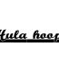 Hula Hoop Diecut Decal 17