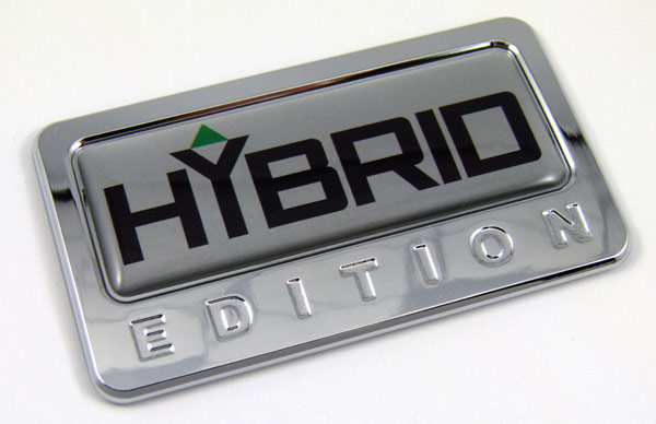 hybrid special edition adhesive chrome emblem