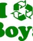 I Recycle Boys Diecut Decal