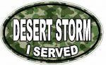 I Served Desert Storm FILLS Camo Green