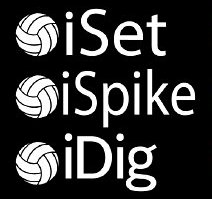 i Spike i Set i Dig volleyball decal