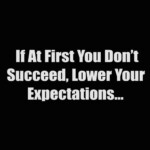 if at first you dont succeed lower your expectations