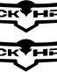 JEEP Black Hawk logo die cut decals PAIR