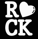 Love Rock Diecut Decal