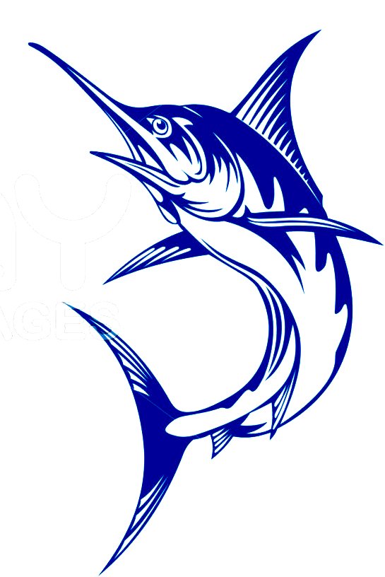 Marlin Fish Die Cut Decal 5