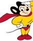 Mighty Mouse Salute Sticker