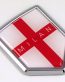 Milan 3D Adhesive Flag Crest Chrome Car Emblem