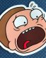 MORTY HEAD funny rick and morty sticker 4