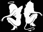 Naughty and Nice Decal Die Cut Decal