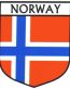 Norway Flag Crest Decal Sticker