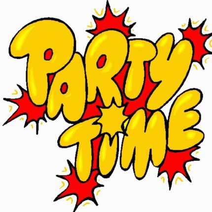 Party Time logo sticker