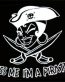 PIRATE GIRL KISS ME Decal Sticker