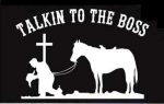 Praying-At-The-Cross-BOSS Cowboy Decal