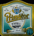 Primator Blonde Bock Beer Label Sticker