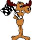 R&B Checkered Race Flag LEFT