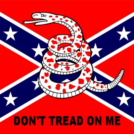 rebel flag dont tread on me sticker