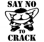Say No To Crack funny car sticker