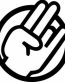 shocker round die cut decal