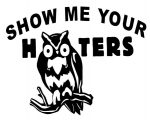 Show Me Your Hooters Vinyl Car Decal