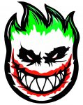 skateboard logo JOKER drip sticker