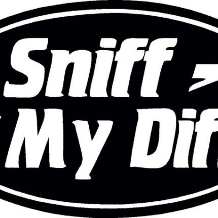 SNIFF my diff oval guy sticker