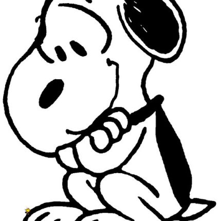 SNOOPY and Woodstock Peanuts Gang Sticker 01