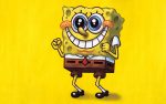 spongebob squarepants wallpaper rectangle sticker