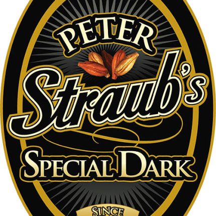 Straub special dark amber beer label sticker