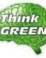 Think Green Decal Sticker