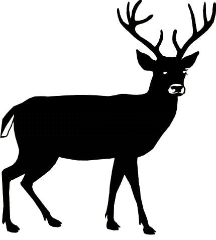 Hunting Deer Diecut Decal 08, Hunting Decals, Fishing Decals