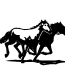 Running Horses vinyl decal