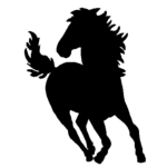 Stallion vinyl car sticker