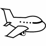 Aircraft Clipart Diecut Decal 03