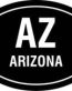 Arizona Oval Decal