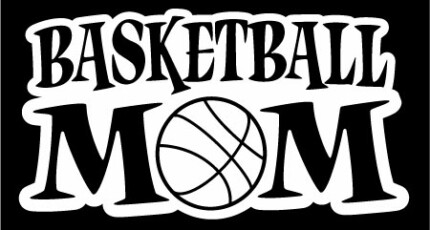 Basketball Mom Window or Wall Decal 3