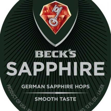 Becks Sapphire Label Decal