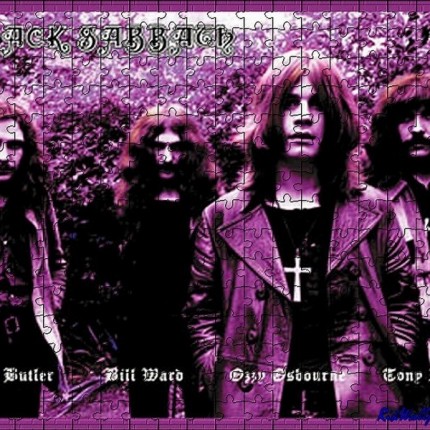 Black Sabbath Color Band Sticker