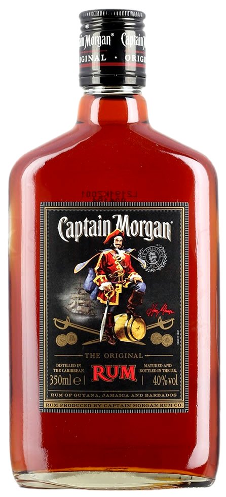 Captain Morgan RUM Bottle Shaped Sticker