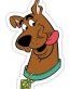 CARTOON Scooby TOUNGE OUT sticker