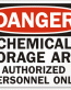 Chemical Storage Area Danger Sign