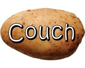 Couch Potato Color Sticker