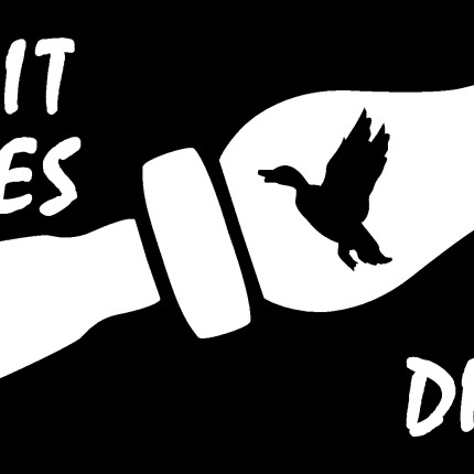 duck call if it flies it dies die cut window decal