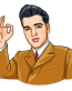 elvis presley the king music band sticker 6