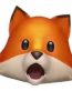 fox head surprise emoji