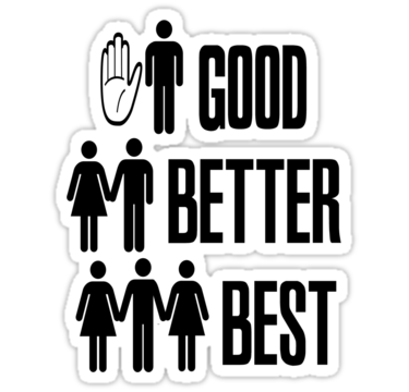 good better best guy sticker