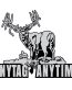 GRAY BLACK WHITE Any Tag Any Time Mule Deer Decal