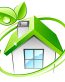 Green Home Circular Sticker