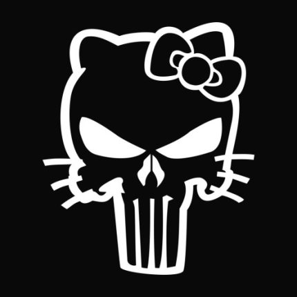 Hello K Punisher Die Cut Vinyl Decal Sticker