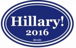 hillary 2016 oval bumper sticker 4