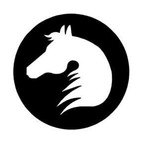 Horse Head 2 Circle Decal